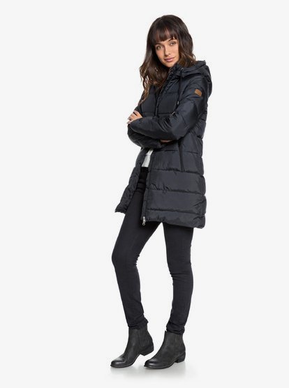 roxy black puffer jacket