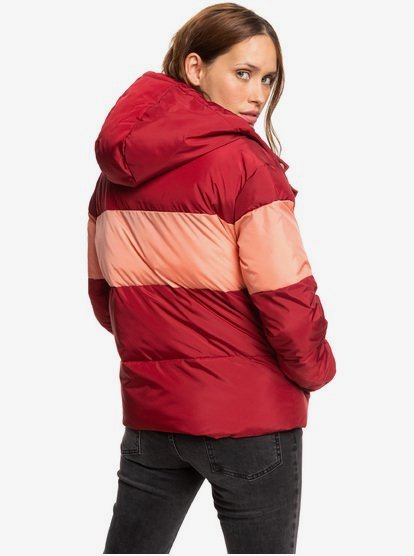 hooded cropped puffer jacket