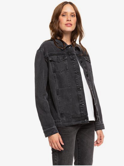 black denim boyfriend jacket