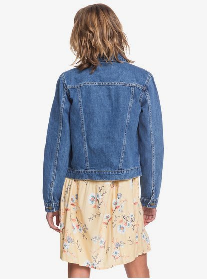Roxy Womens Tigers Eyes Denim Jacket Erjjk03363
