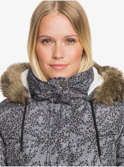 Roxy women's ellie water repellent hooded longline hot sale puffa jacket