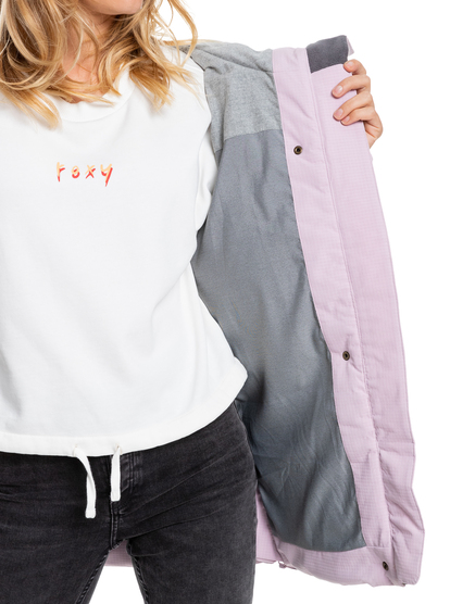 6 Abbie - Wasserdichte Jacke für Frauen Rosa ERJJK03431 Roxy