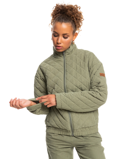 Path To Paradise Quilted Zip-Up Jacket | Roxy