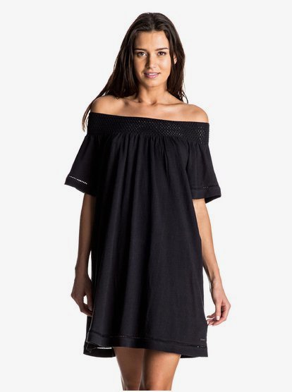 Roxy Juniors Moonlight Shadows Off The Shoulder Mini Dress