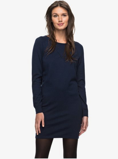 Winter Story Long Sleeve Button Back Dress Erjkd03139 Roxy