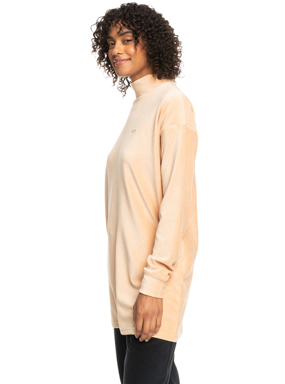 1 Listen Up - Rippstrickkleid für Frauen Braun ERJKD03444 Roxy