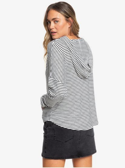 Manches longues Roxy ERJSF03019 Gary Col ras du cou Uni Femme Sweat /à capuche
