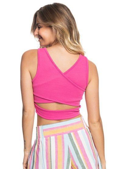 4 Good Keepsake Crop Top Pink ERJKT03648 Roxy