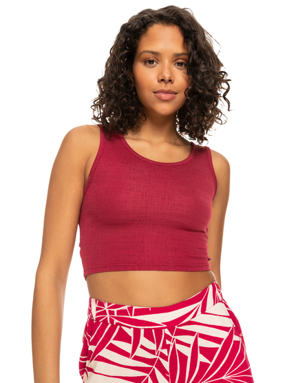 0 Good Keepsake Crop Top Pink ERJKT03648 Roxy