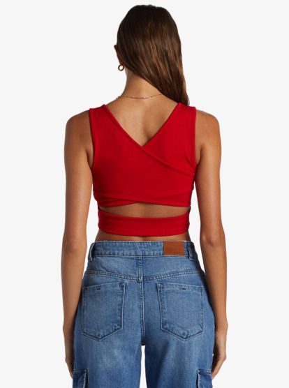 4 Good Keepsake Crop Top Red ERJKT03648 Roxy