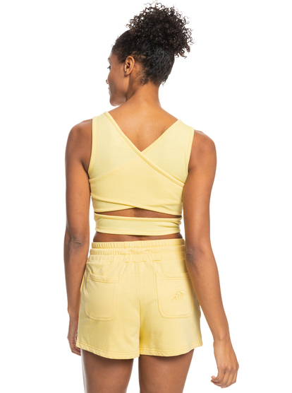 3 Good Keepsake Crop Top Yellow ERJKT03648 Roxy