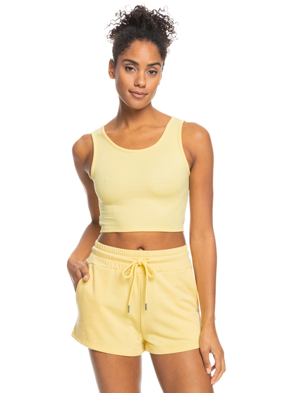 0 Good Keepsake Crop Top Yellow ERJKT03648 Roxy