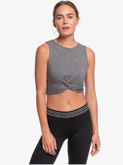 cropped sports tank top