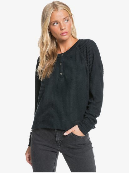 half button sweatshirt