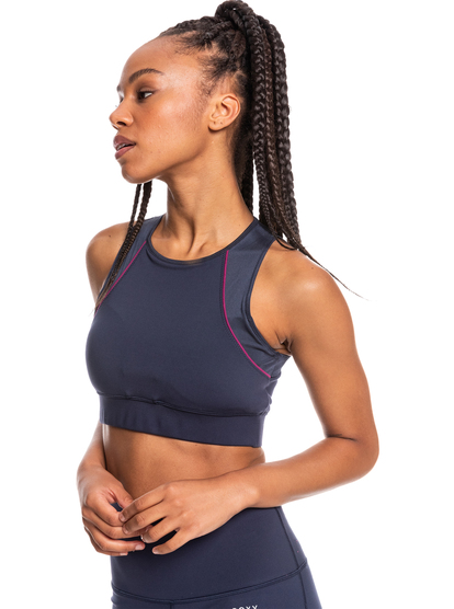 4 Interstellar Disco - Brassière maintien classique pour Femme Bleu ERJKT03864 Roxy