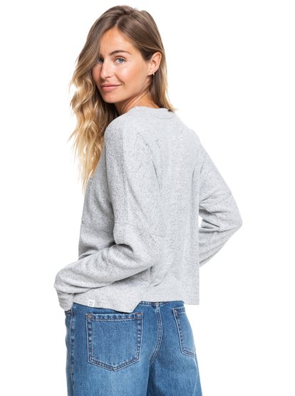 3 Just Perfection - Sweat pour Femme Gris ERJKT03890 Roxy