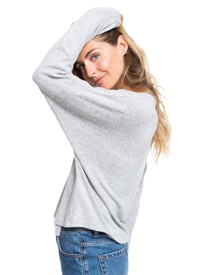 1 Just Perfection - Sweat pour Femme Gris ERJKT03890 Roxy