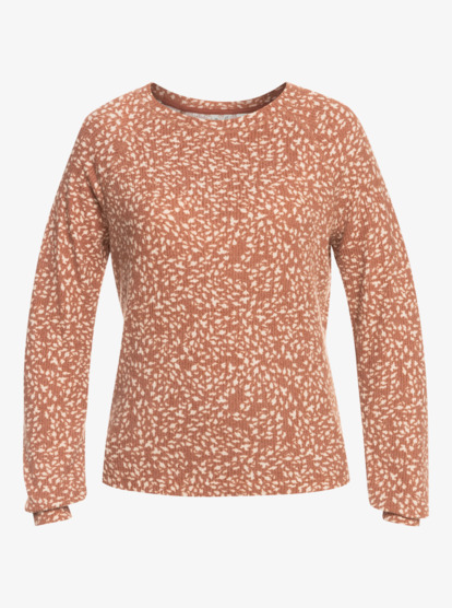 8 Womens Anchors Away Cosy Top Brown ERJKT03951 Roxy