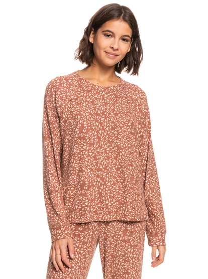 3 Womens Anchors Away Cosy Top Brown ERJKT03951 Roxy