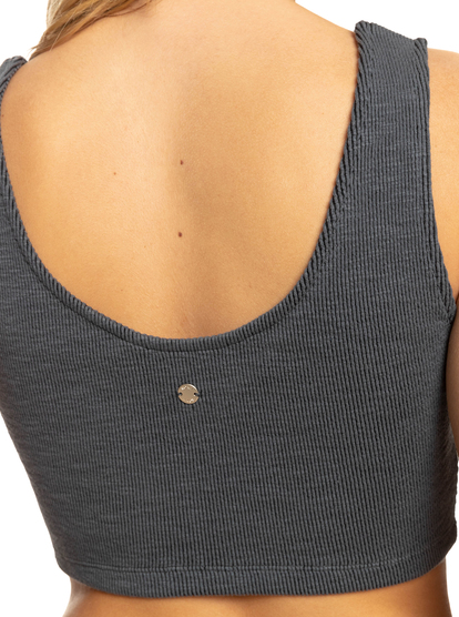 5 Time To Move - Haut à bretelles en tricot côtelé pour Femme Noir ERJKT03966 Roxy