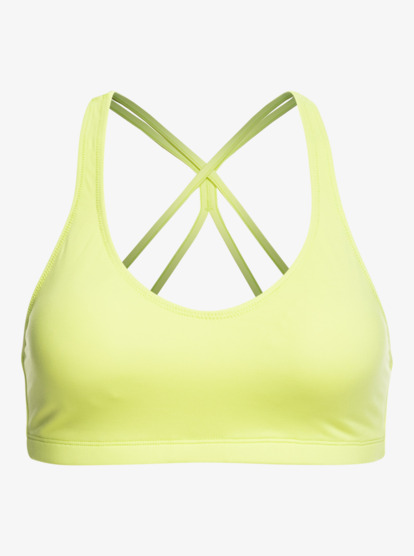 12 Heart Into It Sports Bra Green ERJKT03982 Roxy