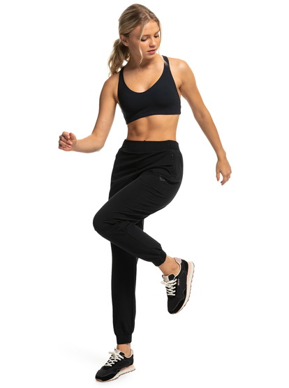 3 Heart Into It - Sport-BH für Frauen Schwarz ERJKT03982 Roxy