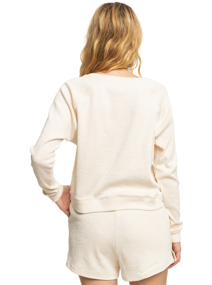 4 Girl Next Door Long Sleeve Top Beige ERJKT04032 Roxy