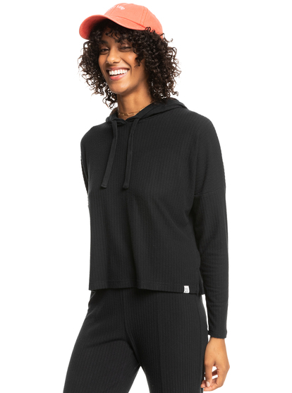 1 Womens Hang Five Hoodie Black ERJKT04047 Roxy