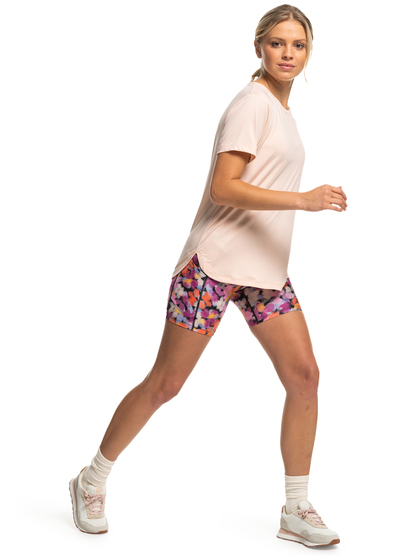 3 Signature Moves Round Tale - Funktions-T-Shirt für Frauen Orange ERJKT04070 Roxy