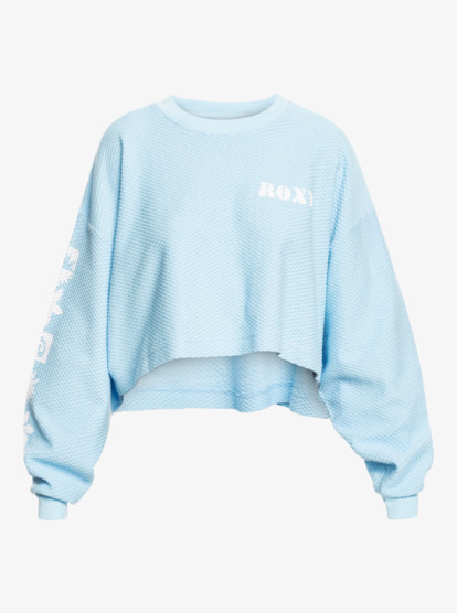 14 Womens Part Of The Oversized Lounge Top Blue ERJKT04078 Roxy