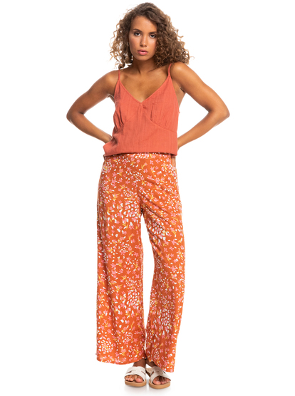 3 Midnight Avenue Wide-Leg Pants Brown ERJNP03461 Roxy