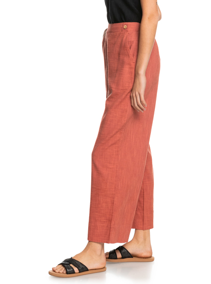 6 Womens New Chance Ankle Length Trousers Pink ERJNP03477 Roxy