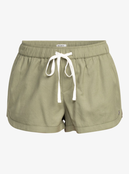 5 New Impossible Love Elasticized Shorts Green ERJNS03266 Roxy