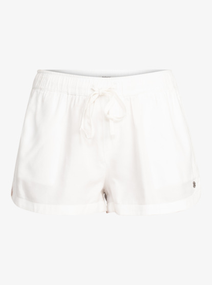 7 New Impossible Love Elasticized Shorts White ERJNS03266 Roxy