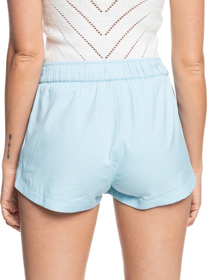 4 New Impossible Love Elastic Waist Shorts Blue ERJNS03266 Roxy