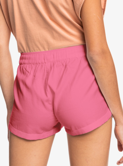 4 New Impossible Love Elasticized Shorts Pink ERJNS03266 Roxy