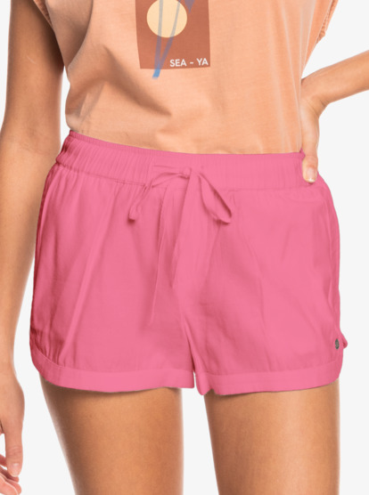 0 New Impossible Love Elasticized Shorts Pink ERJNS03266 Roxy