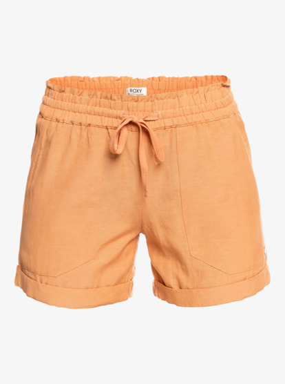 5 Another Kiss - Short de lino para Mujer Marron ERJNS03310 Roxy