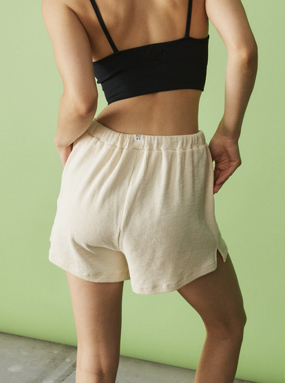 2 Sand Path Elastic Shorts Beige ERJNS03458 Roxy