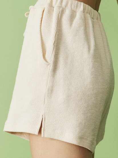 3 Sand Path Elastic Shorts Beige ERJNS03458 Roxy