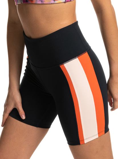 10 Womens Heart Into It Bike Shorts Black ERJNS03475 Roxy