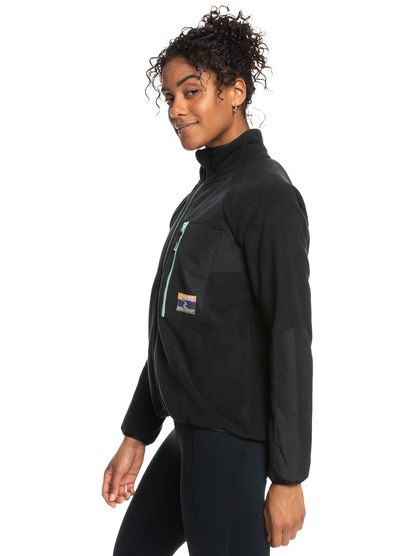 1 Could It Be Magic - Funktionelles Fleece mit Reißverschluss für Frauen Schwarz ERJPF03112 Roxy