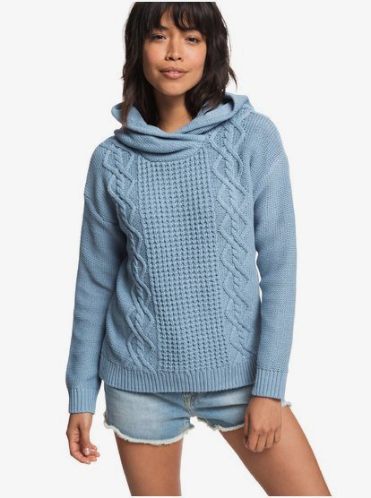 knitted hoodie