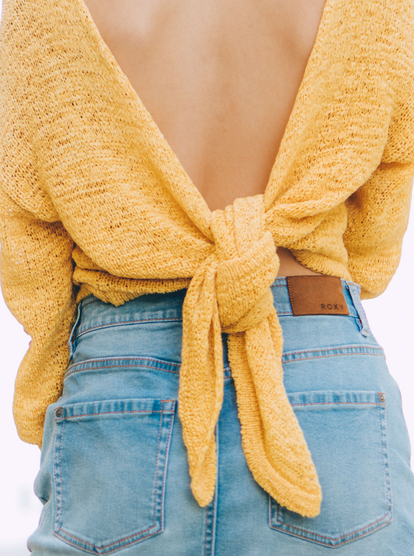 1 Heavy Love - Sweat pour Femme Jaune ERJSW03501 Roxy