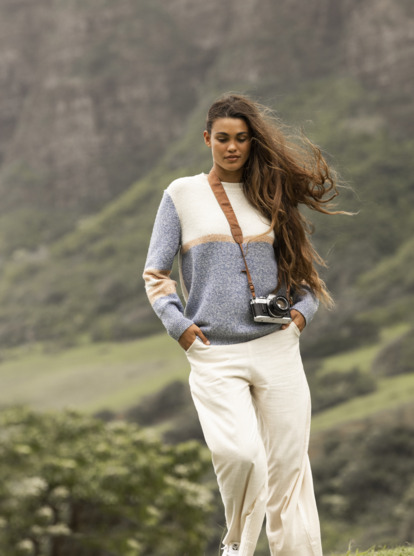 2 Real Groove 2022 - Pullover für Frauen Blau ERJSW03540 Roxy