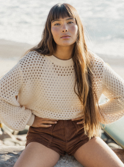 0 California Lover Sweater Beige ERJSW03569 Roxy