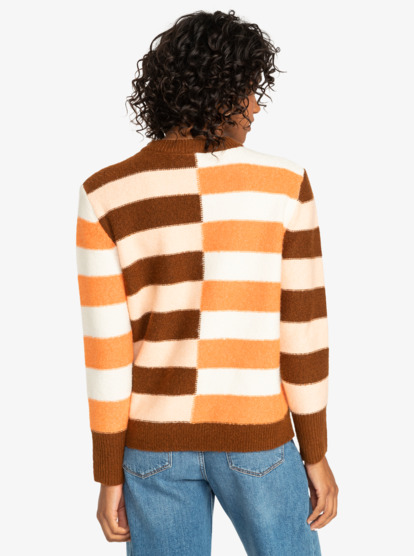 6 Jungle Groove - Pull à manches longues pour Femme Marron ERJSW03585 Roxy