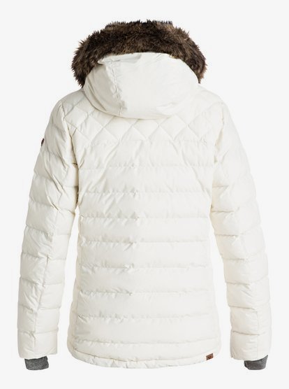 roxy quinn quilted snow jacket
