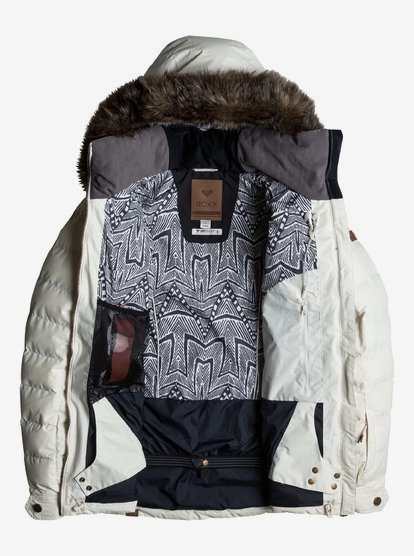 roxy quinn quilted snow jacket