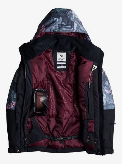 roxy jetty block snow jacket